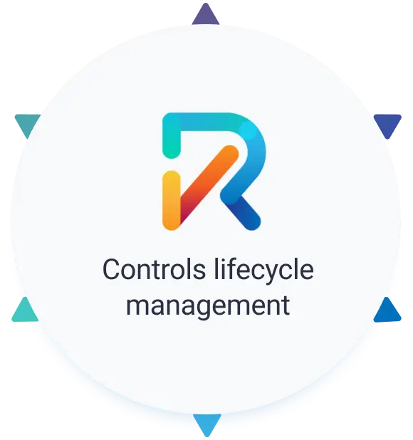 Interactive circle with segments that shows the RegScale Controls Lifestyle Management