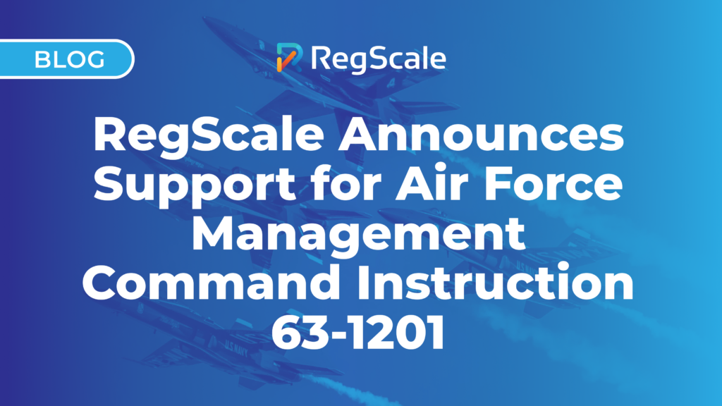 Fast Af Management Rcem Support for Air Force Management Command Instruction 63-1201 | RegScale