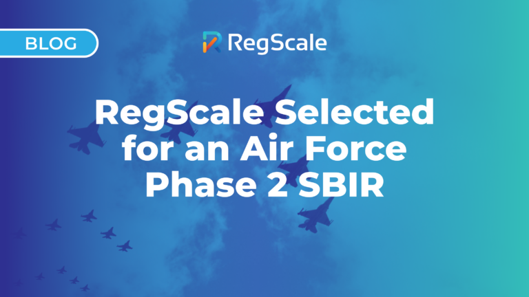 RegScale Selected for an Air Force Phase 2 SBIR