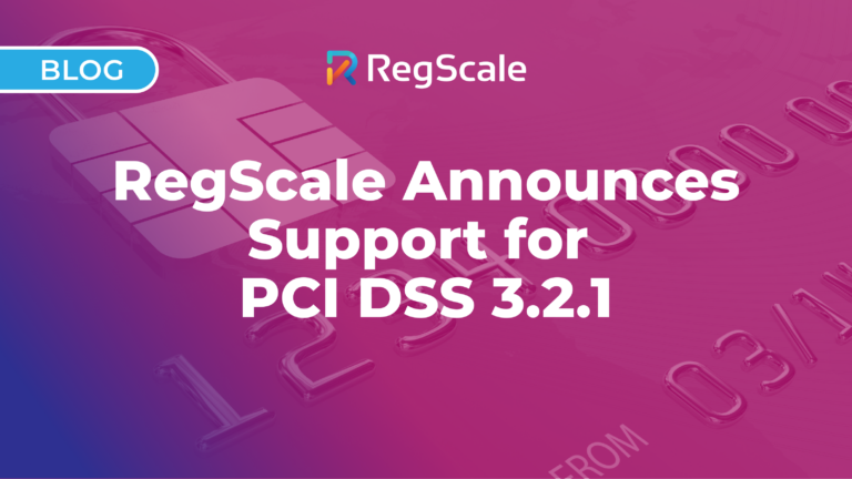 RegScale Announces Support for PCI DSS 3.2.1