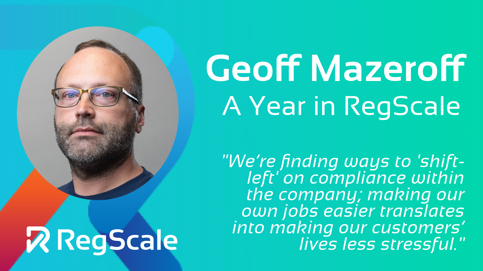 Geoff Mazeroff, A Year in RegScale