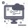 technology black and white icon