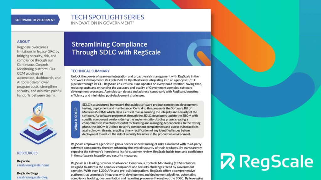 Tech Spotlight: Streamlining Compliance Through SDLC with RegScale
