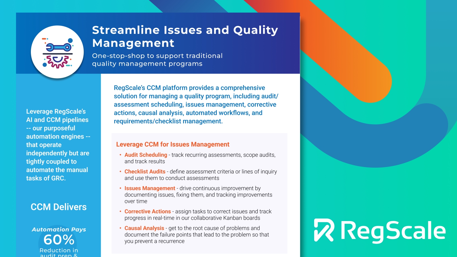 Streamline Issues and Quality Management