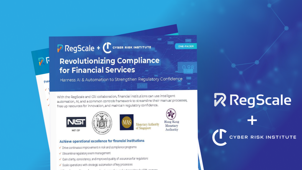 RegScale & CRI Brief | Automated Compliance for Finance and Banking