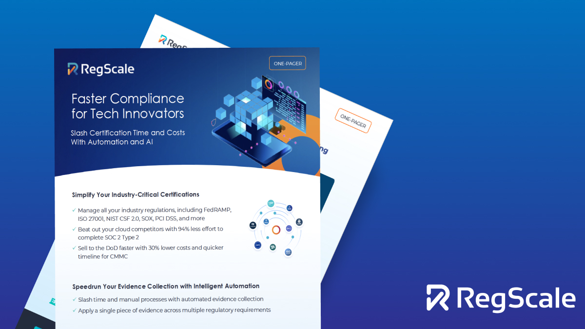 Faster Compliance for Tech Innovators