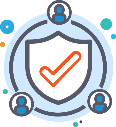 Third party risk icon in color