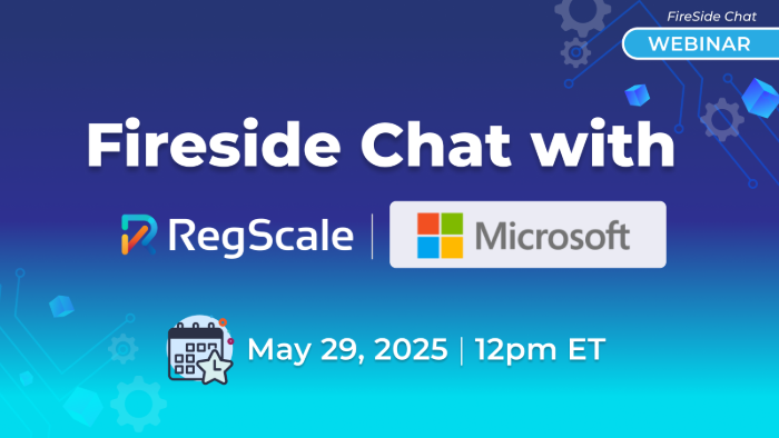 A Fireside Chat with RegScale and Microsoft event