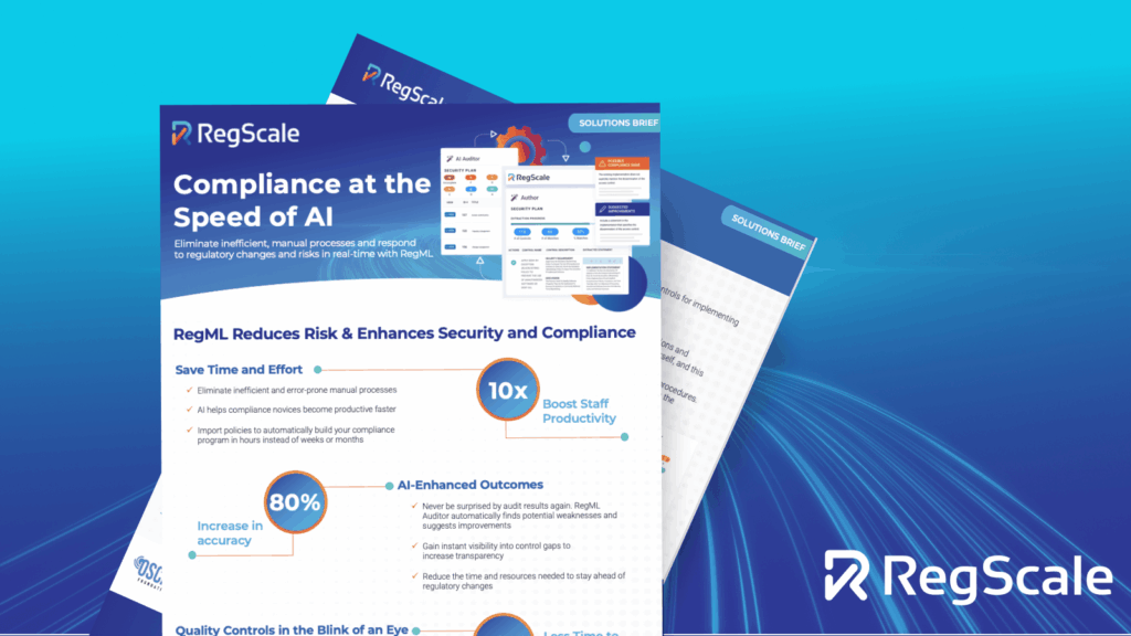 Compliance at the Speed of AI: RegScale’s RegML Platform