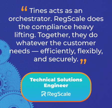 RegScale Technical Solutions Engineer quote text