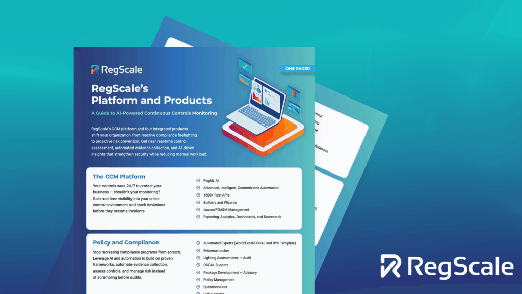 RegScale’s Platform and Products