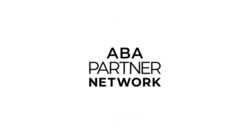ABA Partner Network white color logo