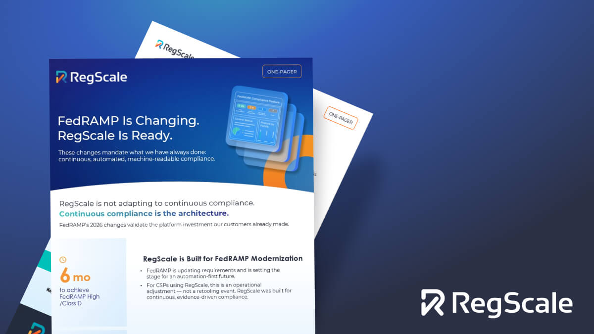 FedRAMP is Changing. RegScale is Ready