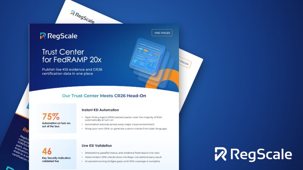 RegScale’s Trust Center for FedRAMP 20x