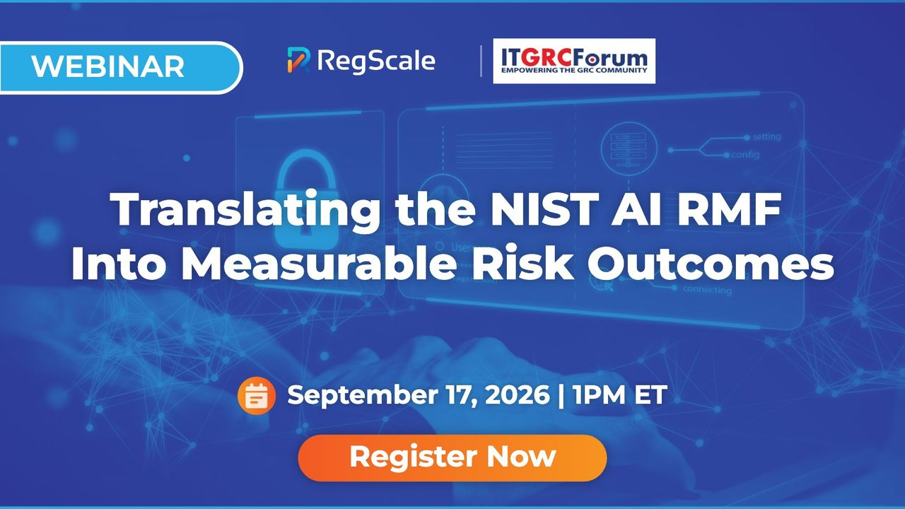 CPE Webinar - Translating the NIST AI RMF into measurable risk outcomes