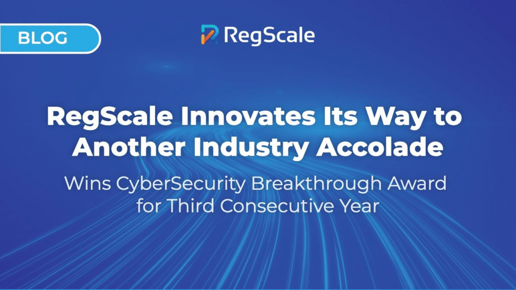 RegScale Wins Cybersecurity Breakthrough Award